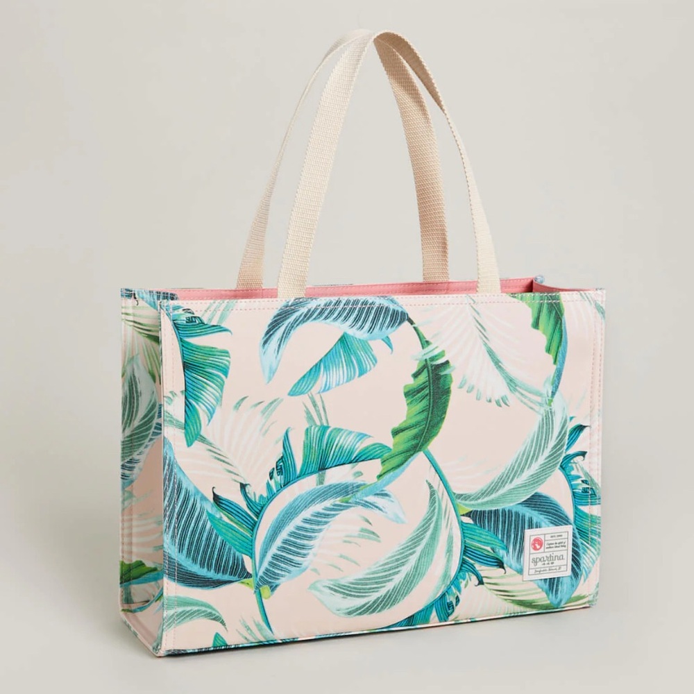 NWT SPARTINA 449 Cabana Leaf Market Tote🏝️